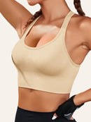 Light Blue Women's Push-Up Bra with Removable Pads - Breathable and Non-Slip Design for Gym, Yoga, Running - Backless and Strapless Top with Adjustable Straps, Yoga Clothing | Adjustable Straps Design | Comfortable Fit