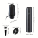 TAIVODB 4-in-1 Electric Wine Opener Set with Rechargeable, Aerator & Auto Pourer, Foil Cutter & Vacuum Capper - USB-C Powered, One-Touch Operation, Cordless Electronic with Charging Cable & Gift Box - Ideal for Home, Restaurant