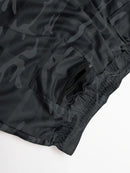 Men's 2-Layer Breathable Fitness Shorts - Quick Dry, Skin-Friendly, Drawstring Waist, Summer Sports Workout Shorts with Skull Print Pocket, Comfortable for Running and Gym, Gym Shorts | Shorts with