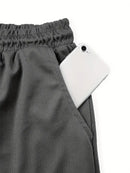 Men's 2-Layer Breathable Fitness Shorts - Quick Dry, Skin-Friendly, Drawstring Waist, Summer Sports Workout Shorts with Skull Print Pocket, Comfortable for Running and Gym, Gym Shorts | Shorts with