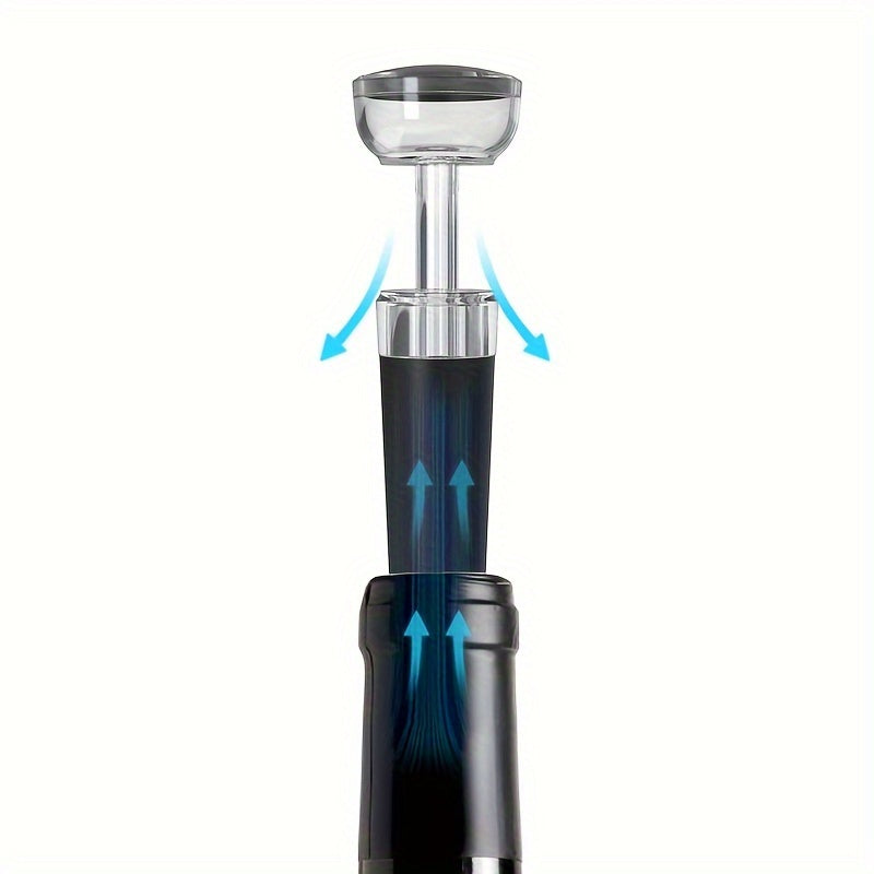 TAIVODB 4-in-1 Electric Wine Opener Set with Rechargeable, Aerator & Auto Pourer, Foil Cutter & Vacuum Capper - USB-C Powered, One-Touch Operation, Cordless Electronic with Charging Cable & Gift Box - Ideal for Home, Restaurant