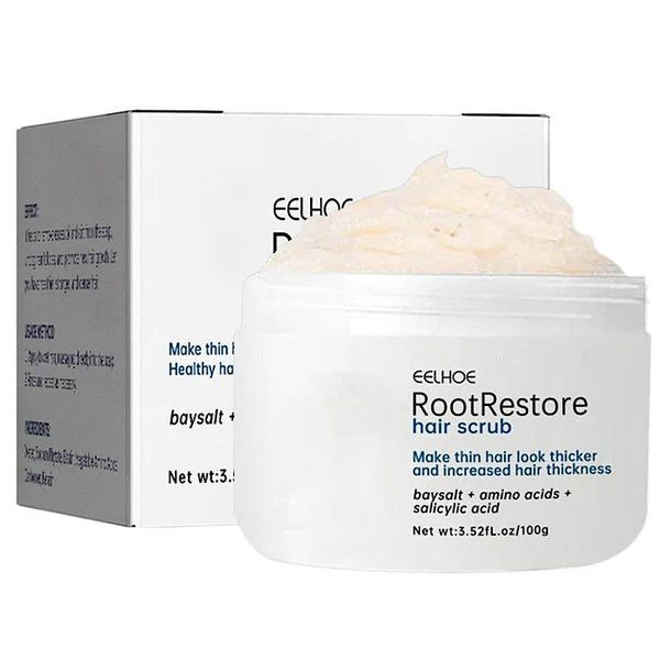 Eelhoe Root Restore Hair Scrub Moisturizes Nourishing Repair Roots Organic Plant Extract Scalp Scrub Anti-Hair Loss Deep Cleansing Oil And Dirt Damaged Hair Care Scrub