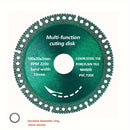 Lama per sega circolare multifunzione in diamante super duro da 4 pollici/100 mm per metallo, piastrelle, pietra, marmo, tubi e pareti