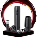 TAIVODB 4-in-1 Electric Wine Opener Set with Rechargeable, Aerator & Auto Pourer, Foil Cutter & Vacuum Capper - USB-C Powered, One-Touch Operation, Cordless Electronic with Charging Cable & Gift Box - Ideal for Home, Restaurant