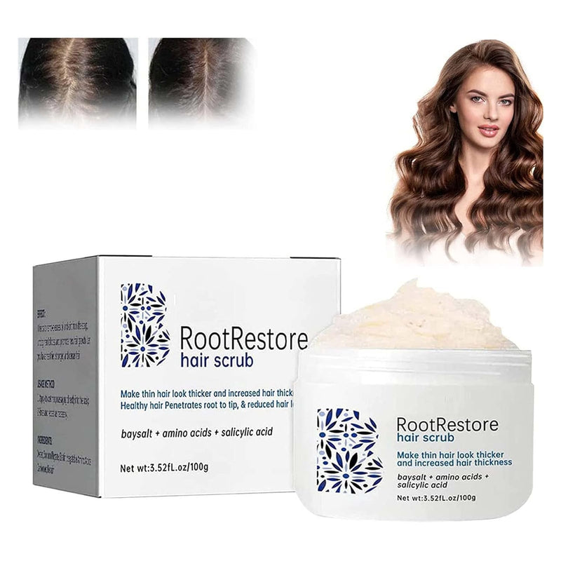 Eelhoe Root Restore Hair Scrub Moisturizes Nourishing Repair Roots Organic Plant Extract Scalp Scrub Anti-Hair Loss Deep Cleansing Oil And Dirt Damaged Hair Care Scrub