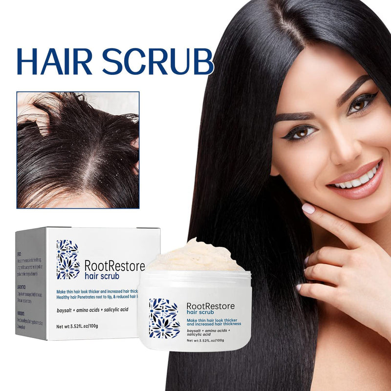 Eelhoe Root Restore Hair Scrub Moisturizes Nourishing Repair Roots Organic Plant Extract Scalp Scrub Anti-Hair Loss Deep Cleansing Oil And Dirt Damaged Hair Care Scrub