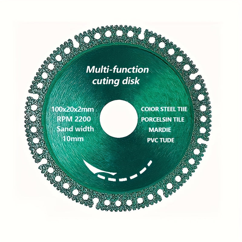 4inch/100mm Super Hard Diamond Multi-Function Circular Saw Blade for Metal, Tile, Stone, Marble, Pipe and Wall Splitting