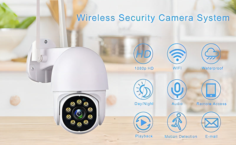 Tuya Smart Life Security Camera, Home Wi-Fi Wireless HD 1080p