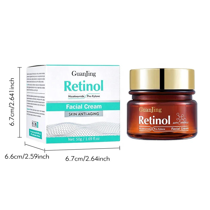 Retinol Rosto hidratante anti-rugas atacado cremes de clareamento da pele facial com brilho de cristal para mulheres pele preta escura