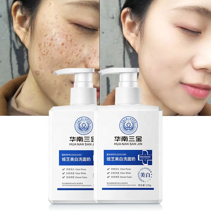 Private Label OEM ODM Organic Whitening Moisturizing Anti Acne Aging Skin Care Deep Pore Cleansing Face Wash Facial Cleanser