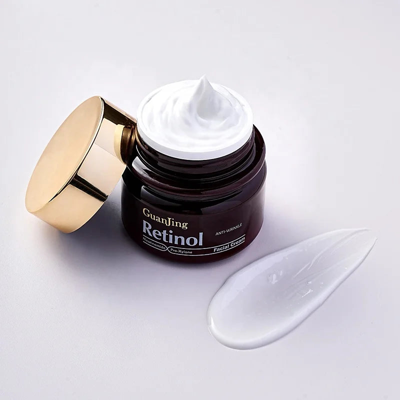 Retinol Rosto hidratante anti-rugas atacado cremes de clareamento da pele facial com brilho de cristal para mulheres pele preta escura