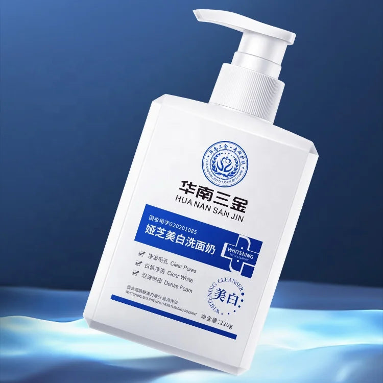 Private Label OEM ODM Organic Whitening Moisturizing Anti Acne Aging Skin Care Deep Pore Cleansing Face Wash Facial Cleanser