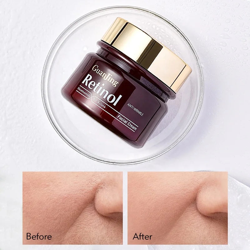 Retinol Rosto hidratante anti-rugas atacado cremes de clareamento da pele facial com brilho de cristal para mulheres pele preta escura