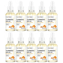 Siero schiarente per il viso all'olio di curcuma, schiarente per acne, macchie scure, anti-invecchiamento, pelle luminosa, correttore per acne e macchie scure, cura della pelle