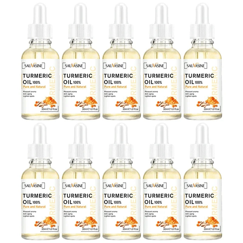 Turmeric Oil Face Whitening serum Lightening Acne Dark Patches Anti-aging Bright Skin Acne Dark Spot Corrector Skin Care