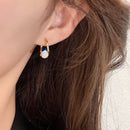 Orecchini pendenti in zircone Dongdaemun, placcati in oro e rame, semplici, di lusso, di personalità, alla moda, gioielli versatili