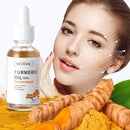 Siero schiarente per il viso all'olio di curcuma, schiarente per acne, macchie scure, anti-invecchiamento, pelle luminosa, correttore per acne e macchie scure, cura della pelle