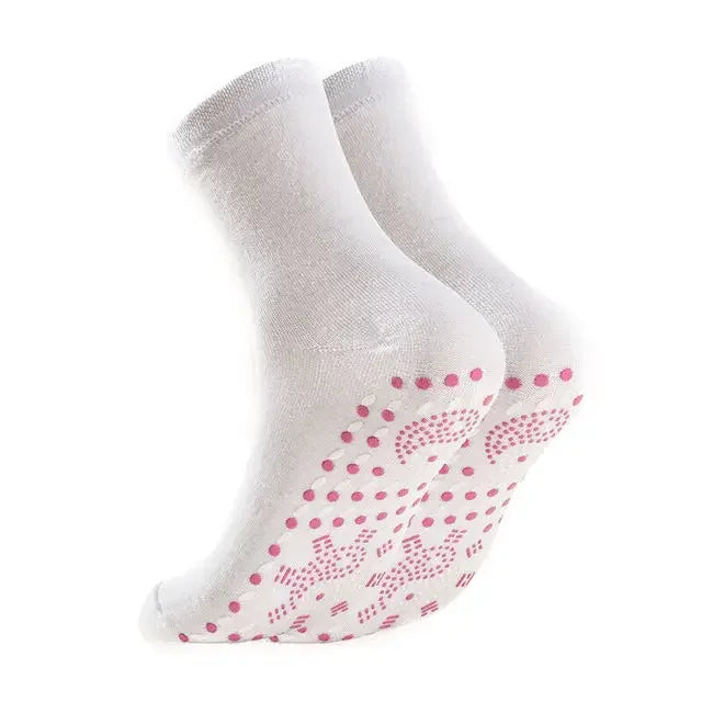 Winter Elastic Thermal Self-Heating Sock Health Care Tourmaline Slimming Health Socks Short Sock Magnetic Therapy 1/6Pairs