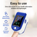 Oxymètre du bout des doigts, moniteur de saturation en oxygène du sang, Spnings avec mesure de la fréquence cardiaque, affichage LED portable, sans batterie