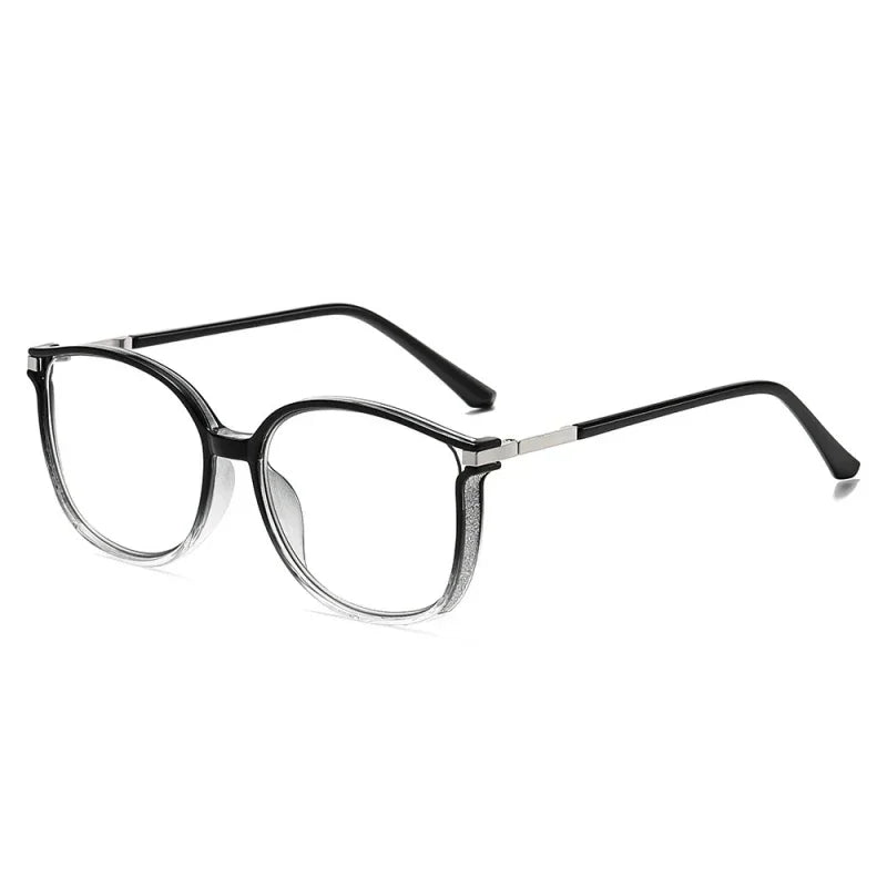 Women's Luxury Diamond Reading Glasses Men Oversized Cat Eye Far Sight Eyeglasses Blue Light