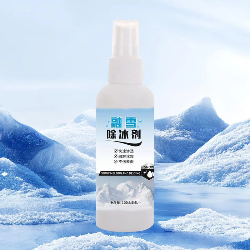 The Icer Spray for Car Windshield Car Windshield Deicing Spray Snow Removal Fluid for Morning Commute Before Traveling Along the Road