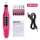 Set di Macchina Elettrica per Unghie LULAA - Attrezzatura Professionale per Pedicure e Manicure, Strumento di Lucidatura Unghie Potente