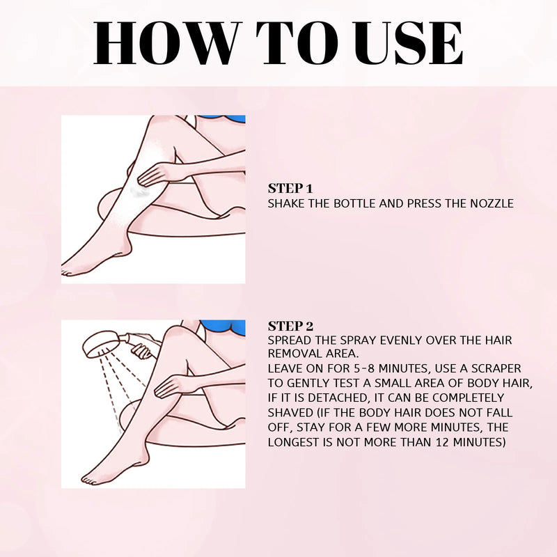 EELHOE Permanent Hair Removal Mousse Spray Armpit Legs Arms Hair Growth Inhibitor Mild Body Skin Smooth Painless Depilatory Foam&nbsp