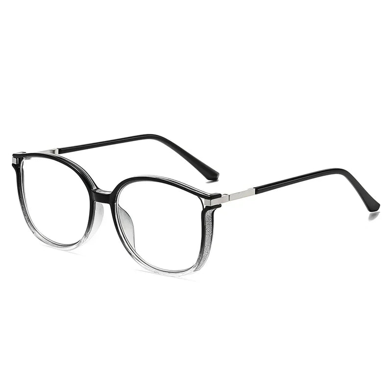 Women's Luxury Diamond Reading Glasses Men Oversized Cat Eye Far Sight Eyeglasses Blue Light