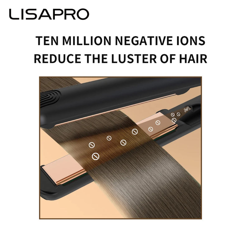 LISAPRO Piastra Professionale in Ceramica: Liscia e Arriccia