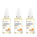 Siero schiarente per il viso all'olio di curcuma, schiarente per acne, macchie scure, anti-invecchiamento, pelle luminosa, correttore per acne e macchie scure, cura della pelle