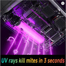 Dispositivo Wireless 4-in-1 per Rimozione Acari: Luce UV-C, Aspirazione Portatile, Tessuti, Letto e Divano
