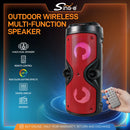 assa Portatile ZQS4209 Multifunzione: Bluetooth, USB/TF, AUX, FM e LED per Feste e Outdoor