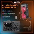 assa Portatile ZQS4209 Multifunzione: Bluetooth, USB/TF, AUX, FM e LED per Feste e Outdoor