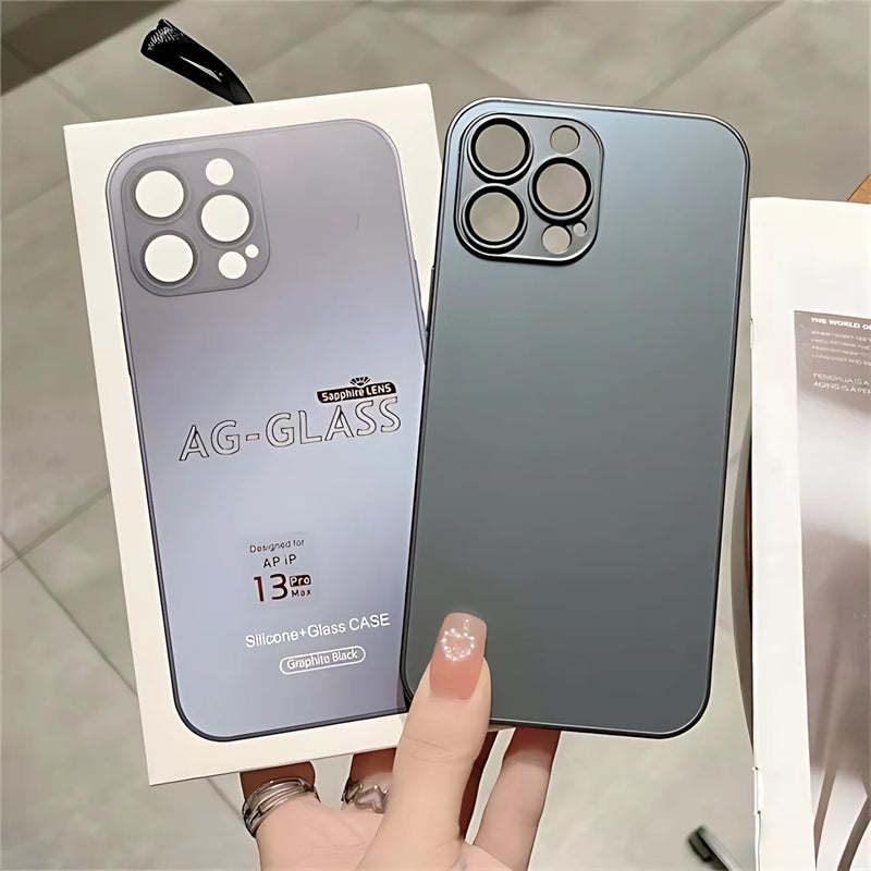 Original AG Matte Glass Magnetic Cases for Apple iPhone 15 14 13 Pro Max Plus for MagSafe Wireless Charge Cover Accessories