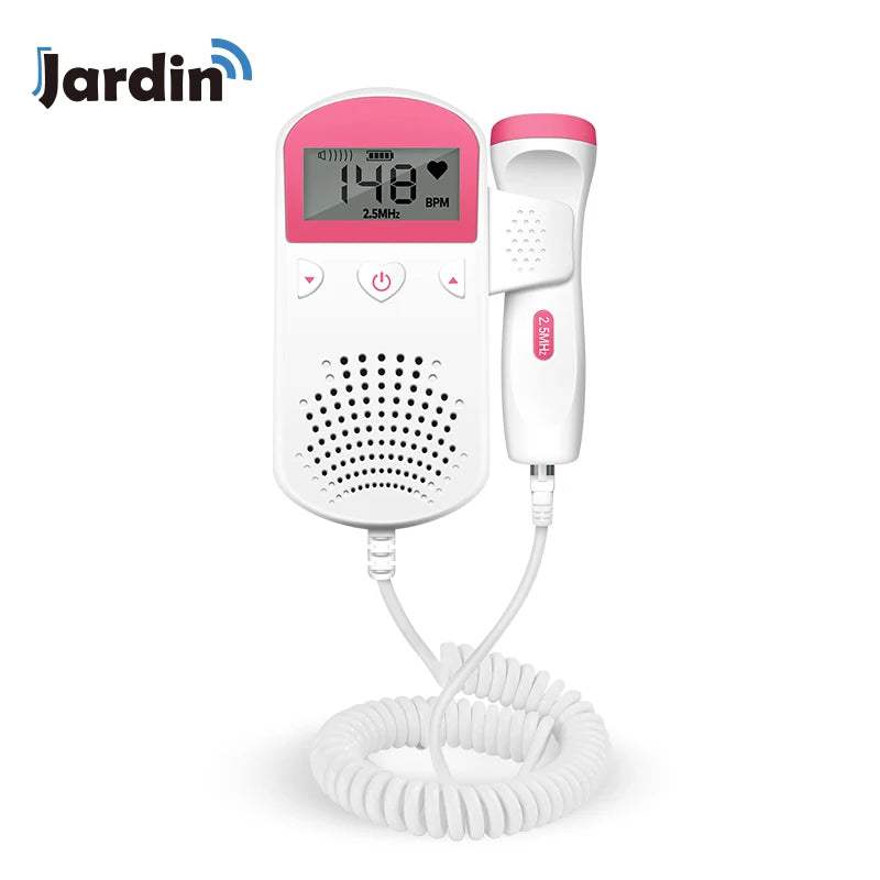 Fetal Doppler Enhanced Fetal Home Pregnancy Heart Rate Monitor Baby Fetal Heart Rate Detector LCD Screen No Radiation