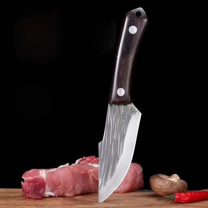 Portable Outdoor Kitchen Knife，High -hardness Camping Pocket Knife with Scabbard，Sharp Cutting Knife and Boning Knife