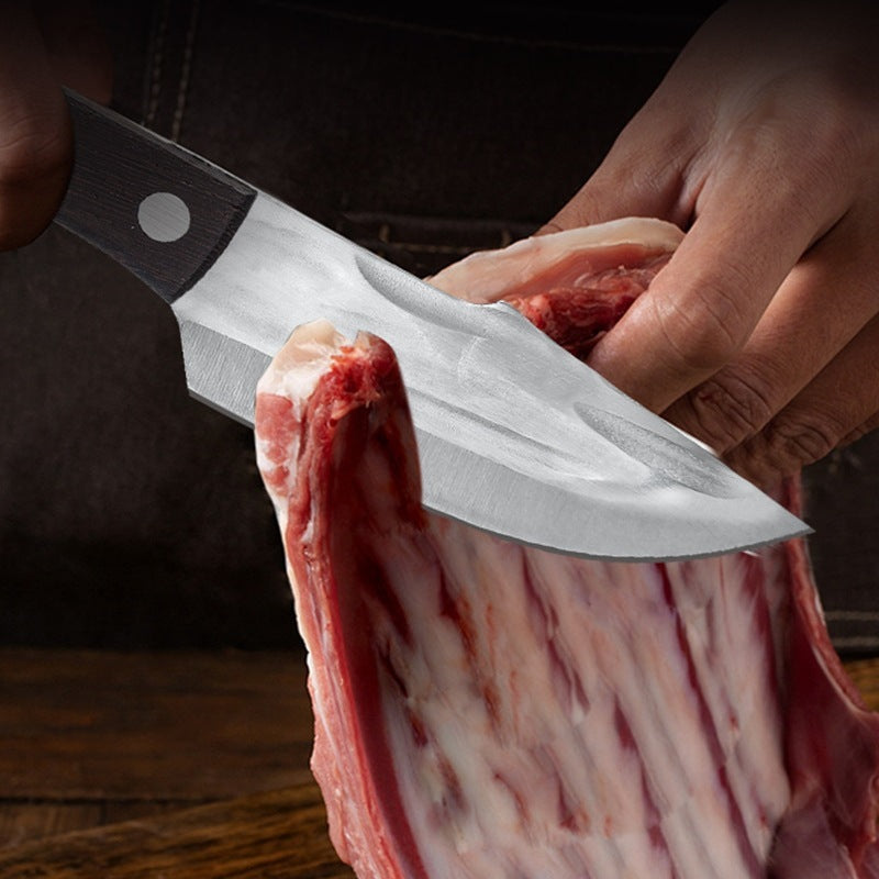Portable Outdoor Kitchen Knife，High -hardness Camping Pocket Knife with Scabbard，Sharp Cutting Knife and Boning Knife