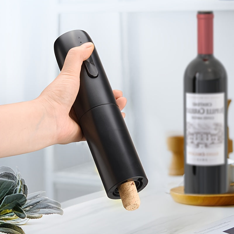 TAIVODB 4-in-1 Electric Wine Opener Set with Rechargeable, Aerator & Auto Pourer, Foil Cutter & Vacuum Capper - USB-C Powered, One-Touch Operation, Cordless Electronic with Charging Cable & Gift Box - Ideal for Home, Restaurant