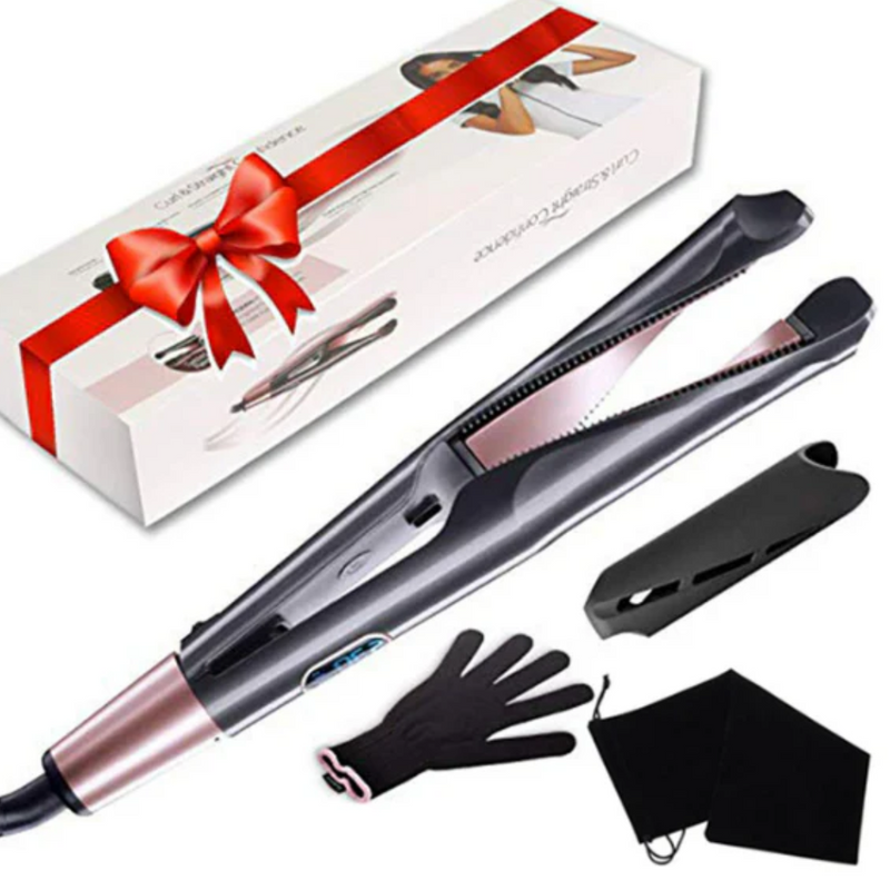 Piastra Capelli 2-in-1: Liscio e Riccio Professionale