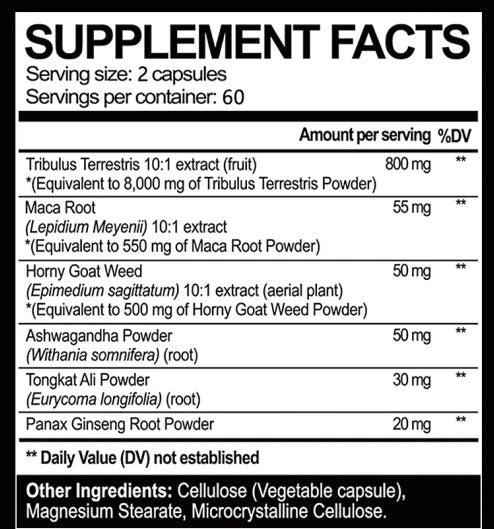 Tribulus Terrestris Extract 800mg 10:1 Increases Energy and Vitality