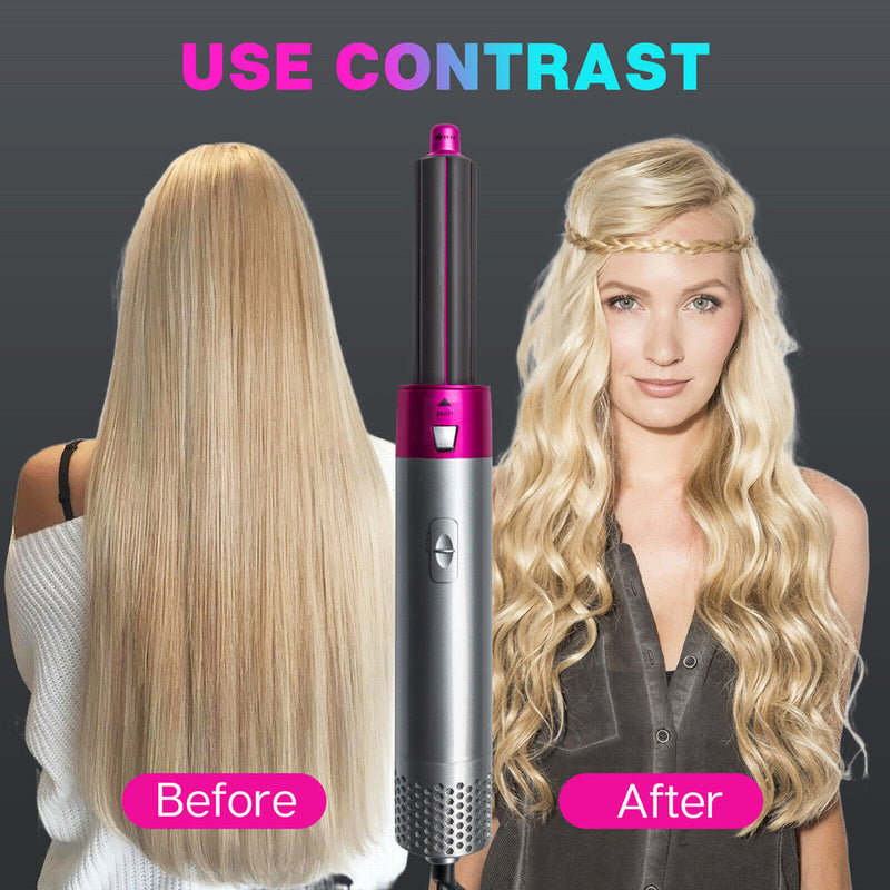 5 in 1 Professional Hair Dryer Brush Straightener Curler