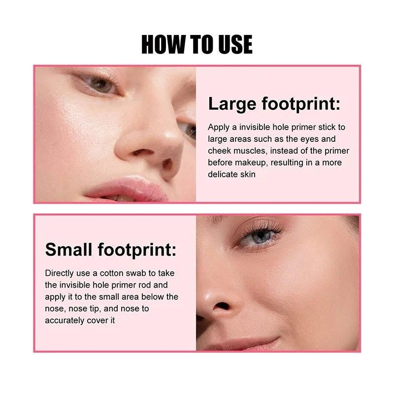 Invisible Makeup Pore Foundation Cosmetics Cushion Magic Oil Control Coverage Facial Stick