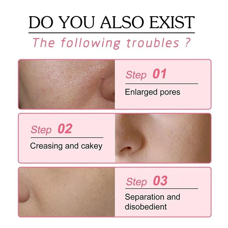 Invisible Makeup Pore Foundation Cosmetics Cushion Magic Oil Control Coverage Facial Stick